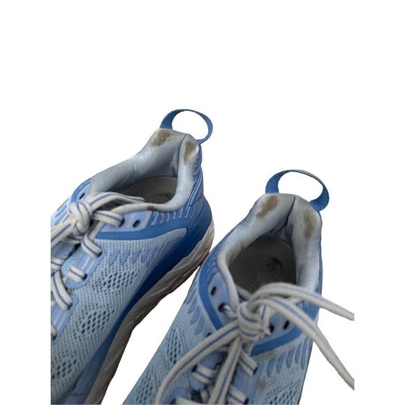 Hoka One One Womens Blue Bondi Comfy Running Lace Up Athletic Shoes Size 6.5 - Picture 6 of 8